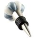 Grey And White Ceramic Melon Wine Stopper
